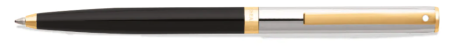 Sheaffer Sagaris Ballpoint Pen - Black Lacquer Chrome & Gold